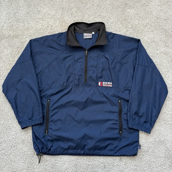 Vintage Alien Workshop Skate Nylon Anorak Windbreaker Jacket Medium Blue USA - Picture 1 of 9
